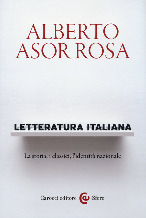 Letteratura italiana. La storia, i classici, l'identità nazionale