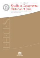 Studia et documenta historiae et iuris. Vol. 85