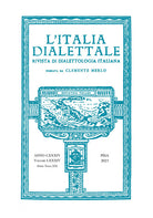 L'Italia dialettale. Rivista di dialettologia italiana. Vol. 84