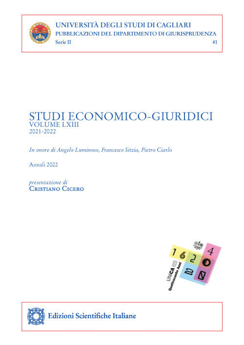 Studi economico-giuridici. Vol. 1-2: Annali