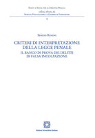 Criteri di interpretazione della legge penale
