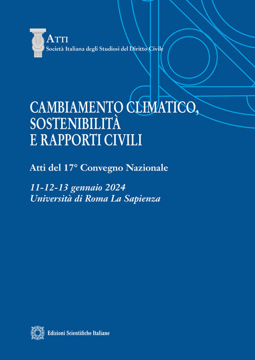 Cambiamento climatico, sostenibilit e rapporti civili