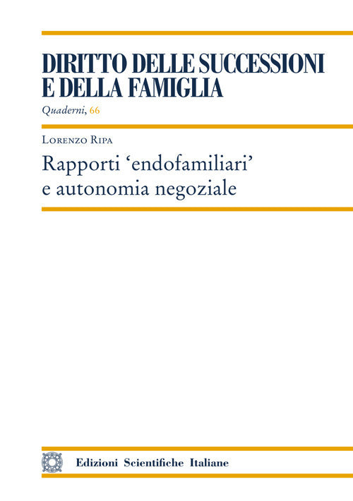 Rapporti endofamiliari e autonomia negoziale