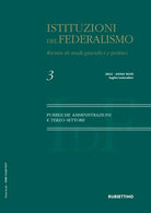Istituzioni del federalismo. Rivista di studi giuridici e politici. Vol. 3: Pubbliche amministrazioni e terzo settore