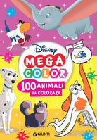 100 animali da colorare. Mega color Disney