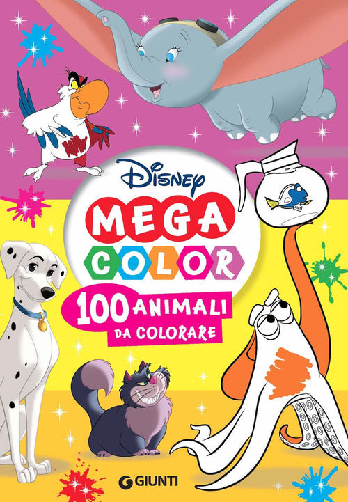 100 animali da colorare. Mega color Disney