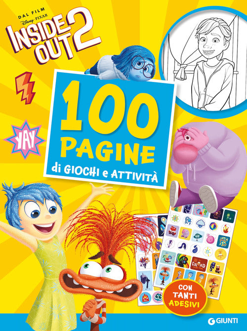 100 pagine di giochi e attivit. Inside Out 2. Con adesivi