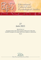Journal of educational, cultural and psychological studies (ECPS journal). Vol. 27: Special issue on emerging trends in the field of empirical research in education-Tendenze emergenti nel campo della ricerca empirica in educazione. Part II