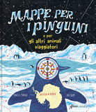 Mappe per i pinguini e per altri animali viaggiatori