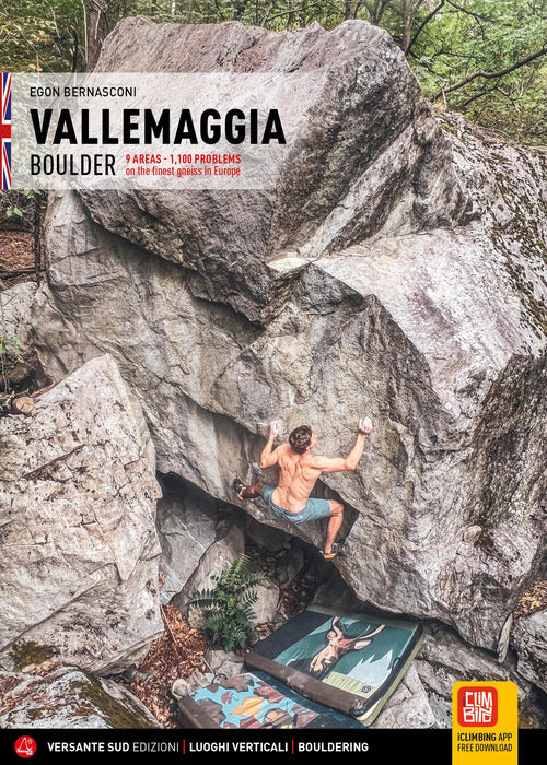 Valle Maggia. Boulder 9 areas. 1,100 problems on the finest gneiss in Europe