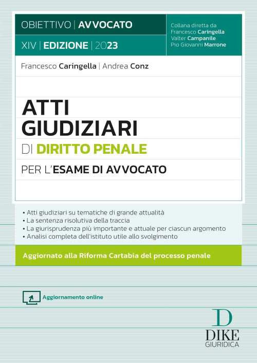 Atti giudiziari di diritto penale per l'esame di avvocato
