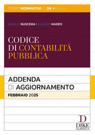 Codice di contabilit pubblica. Addenda di aggiornamento. Febbraio 2025