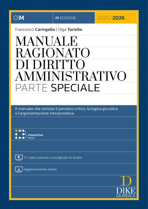 Manuale ragionato di diritto amministrativo. Parte speciale