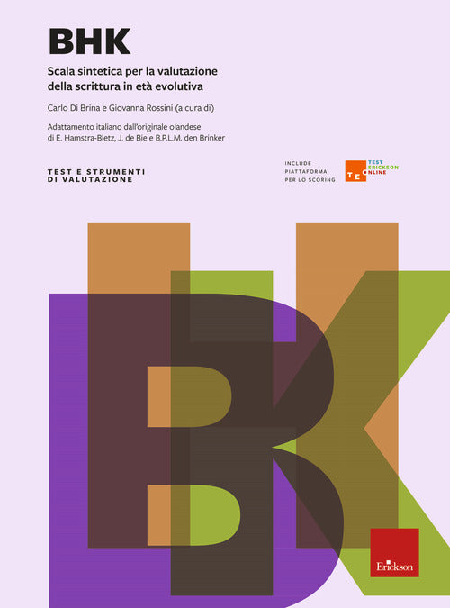 BHK. Scala sintetica per la valutazione della scrittura in et evolutiva