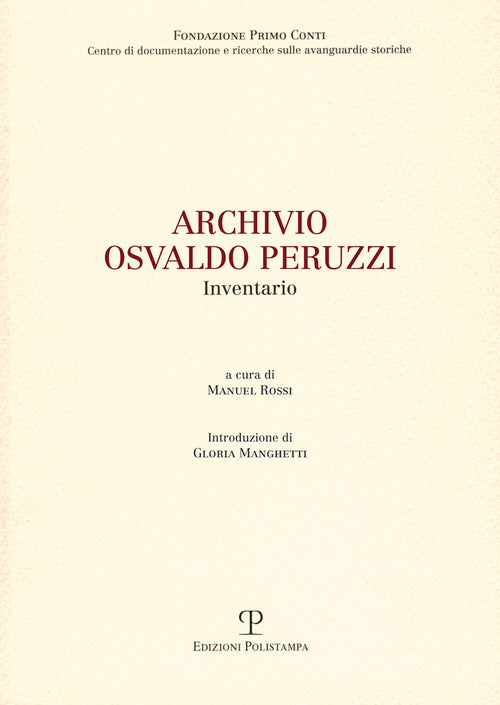 Archivio Osvaldo Peruzzi. Inventario
