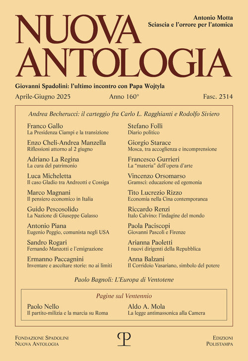 Nuova antologia. Vol. 160/2: Aprile-giugno
