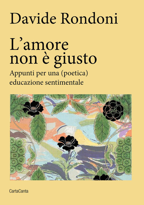 L'amore non è giusto. Appunti per una (poetica) educazione sentimentale