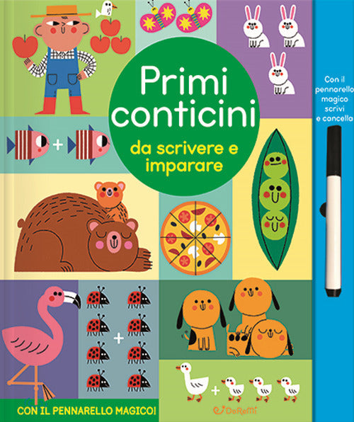 Primi conticini da scrivere e imparare. Scrivi cancella & riscrivi