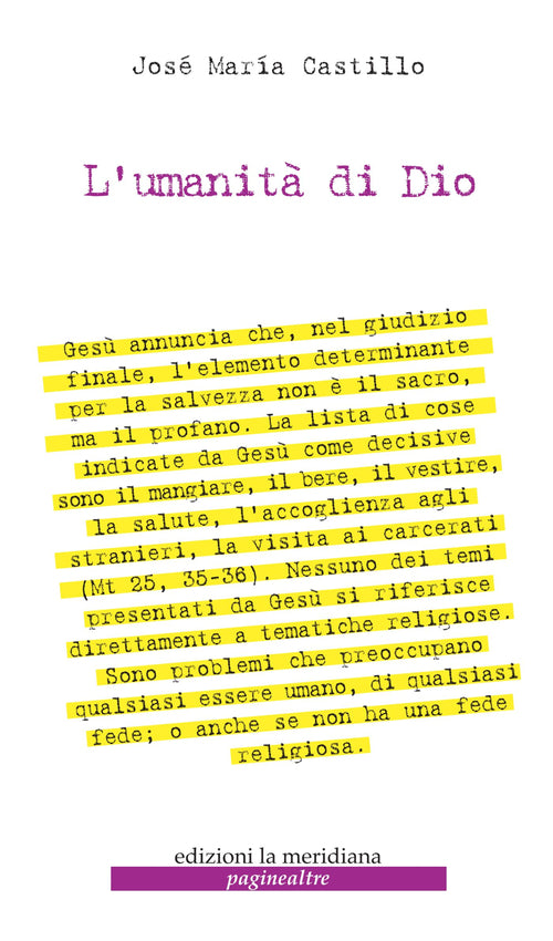 L'umanit di Dio