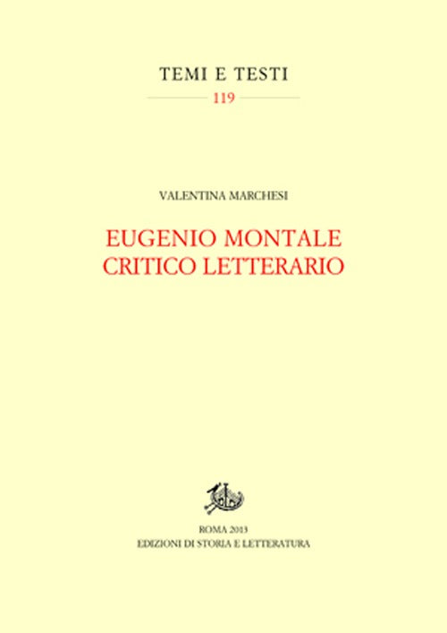 Eugenio Montale critico letterario