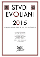 Studi evoliani 2015. Nuova edizione critica de «La Crisi» di Guénon