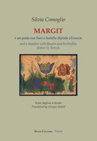 Margit e un prato con fiori e farfalle dipinto a Terezn. Testo inglese a fronte