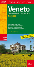 Veneto. Carta stradale e turistica 1:250.000