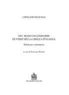 Del modo di comporre versi nella lingua italiana