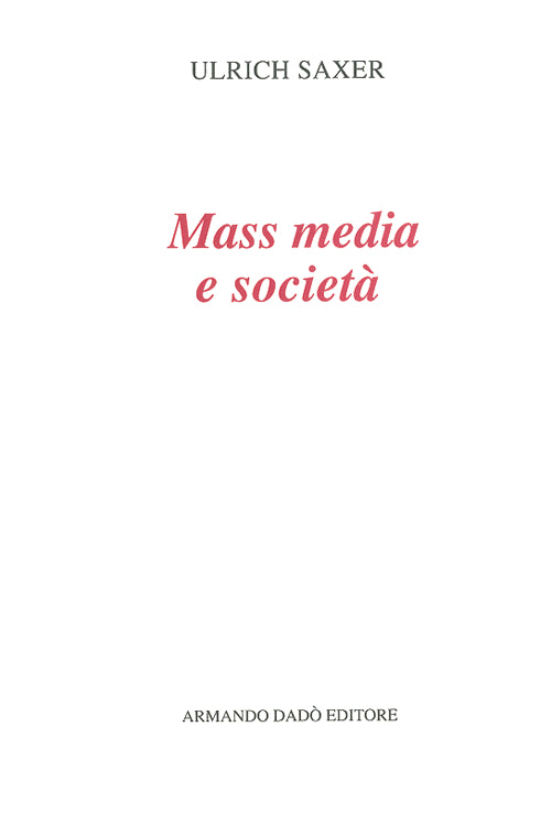 Mass media e societ