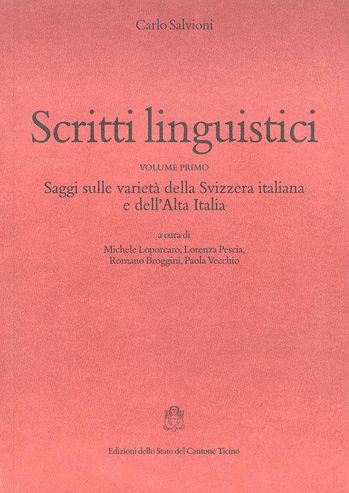 Scritti linguistici