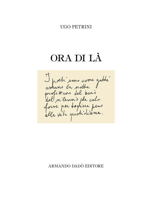 Ora di là