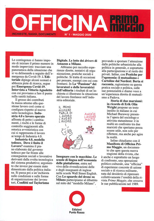 Officina Primo Maggio. Inchieste, saggi, documenti. Vol. 1