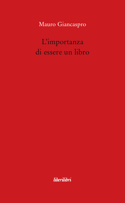 L'importanza di essere un libro