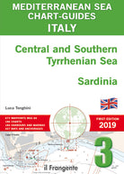 Italy Central and Southern Tyrrhenian Sea, Sardinia. Mediterranean sea chart-guide. Vol. 3