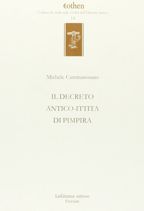 Cover of decreto antico-ittita di Pimpira