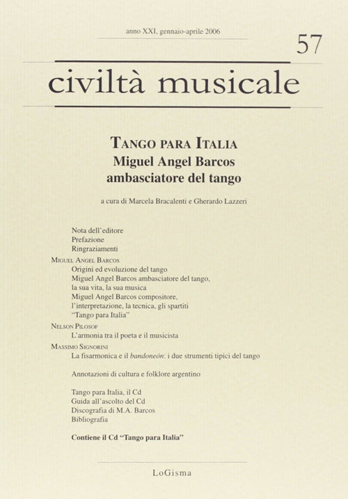 Cover of Tango para Italia. Miguel Angel Barcos ambasciatore del tango