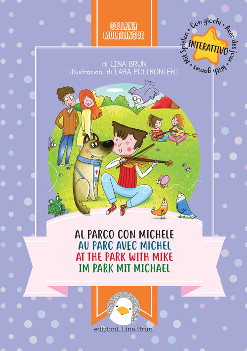 Cover of Al parco con Michele. Ediz. italiana, francese, inglese e tedesca