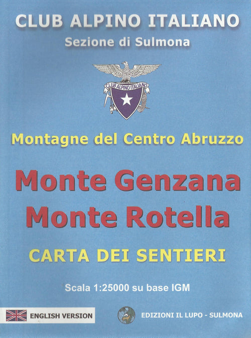Cover of Monte Genzana monte Rotella. Montagne del centro Abruzzo. Carta 25:000