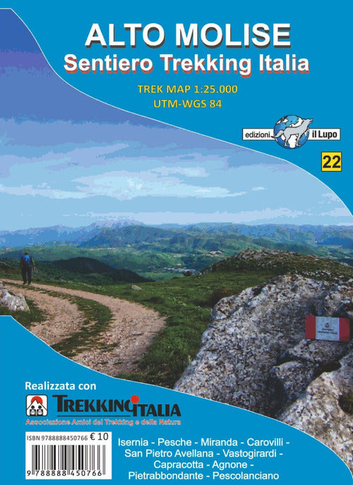 Cover of Carta Alto Molise. Sentiero trekking Italia