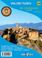 Cover of Via dei Tusci. Carta escursionistica 1:25.000