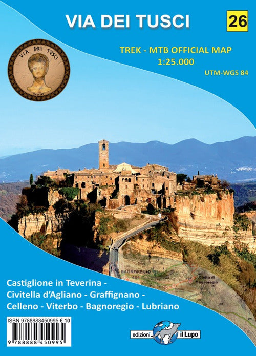 Cover of Via dei Tusci. Carta escursionistica 1:25.000