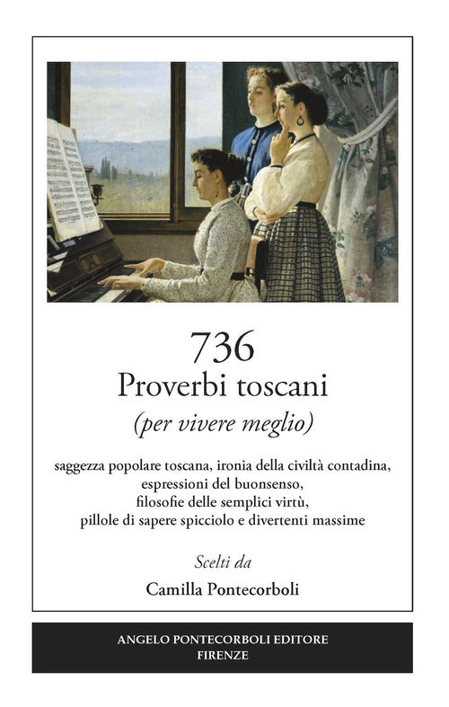 Cover of 736 proverbi toscani (per vivere meglio)