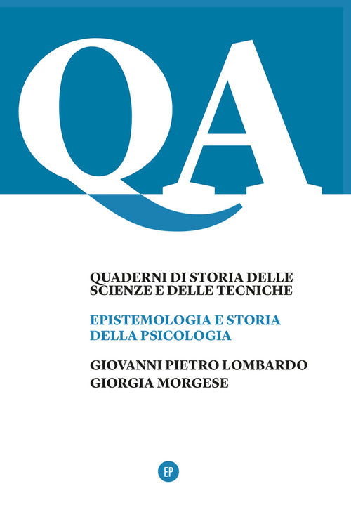 Cover of Epistemologia e storia della psicologia