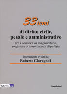 Cover of 33 temi di diritto civile, penale e amministrativo per il concorso in magistratura