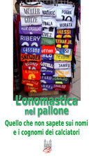 Cover of onomastica nel pallone. Quello che non sapete sui nomi e i cognomi dei calciatori
