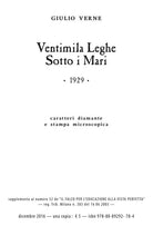 Cover of Ventimila leghe sotto i mari. Ediz. a caratteri diamante e stampa microscopica