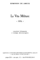 Cover of vita militare. Ediz. a caratteri diamante e stampa microscopica