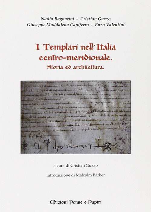 Cover of templari nell'Italia centro-meridionale