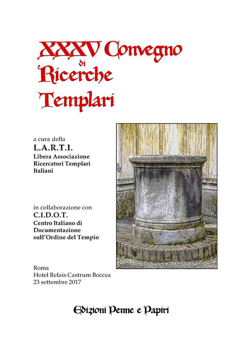 Cover of Atti del XXXV Convegno di ricerche templari