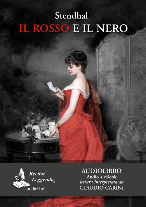 Cover of rosso e il nero letto da Claudio Carini. Audiolibro. 2 CD Audio formato MP3